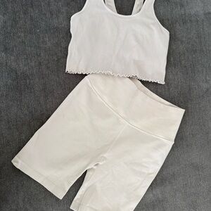 Spiritual Gangster Ribbed Tank and Shorts Set